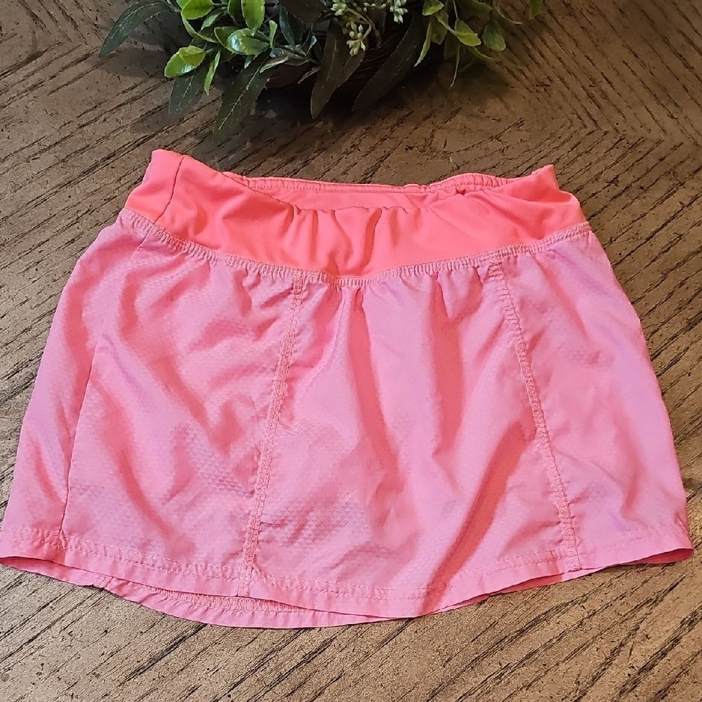Champion Pink Coral Athletic Skirt With Shorts Size M 7/8